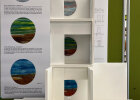 Modell des Kunstwerks "Horizonte 1-3" für den Innenbereich.